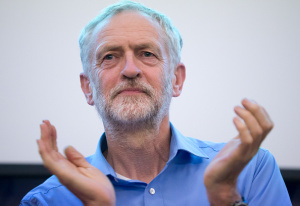 SOUTHAMPTON, ENGLAND - AUGUST 25: Labour Leadership Candidate Jeremy Corbyn applauds as he speaks at a rally for supporters at the Hilton at the Ageas Bowl on August 25, 2015 in Southampton, England. Jeremy Corbyn remains the bookiesÕ favourite to win the Labour leadership contest which will be announced on September 12 after the ballots close on September 10 (Photo by Matt Cardy/Getty Images)