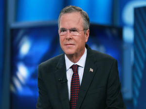 SQUAWK BOX -- Pictured: Jeb Bush, former Governor of Florida and 2016 presidential election candidate, in an interview on September 9, 2015 -- (Photo by: David Orrell/CNBC/NBCU Photo Bank via Getty Images)
